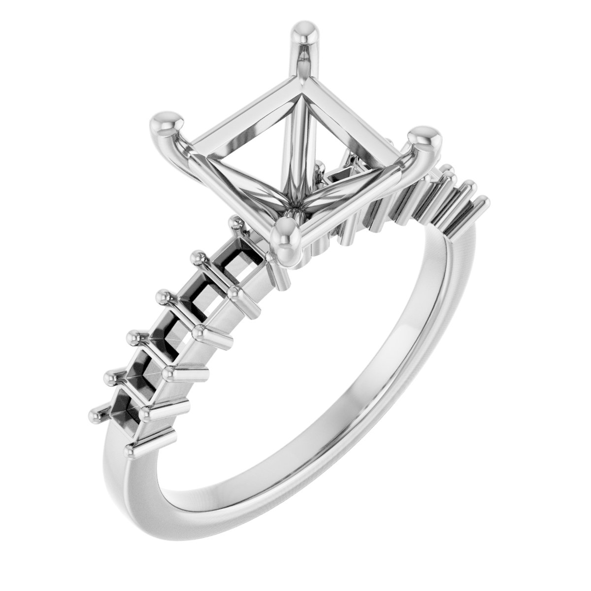 Accented Engagement Ring