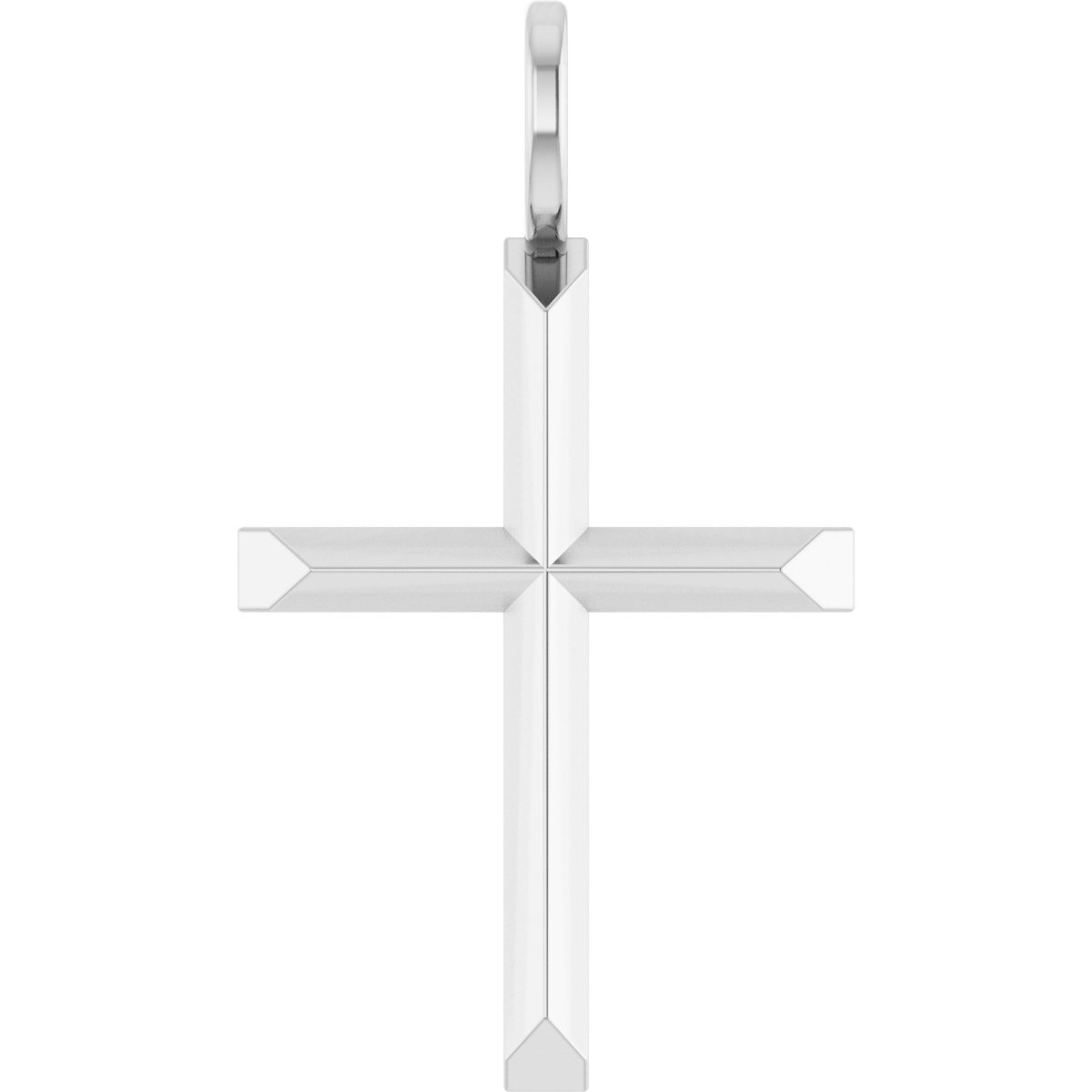 Platinum Knife Edge Cross Pendant Ref 20353921