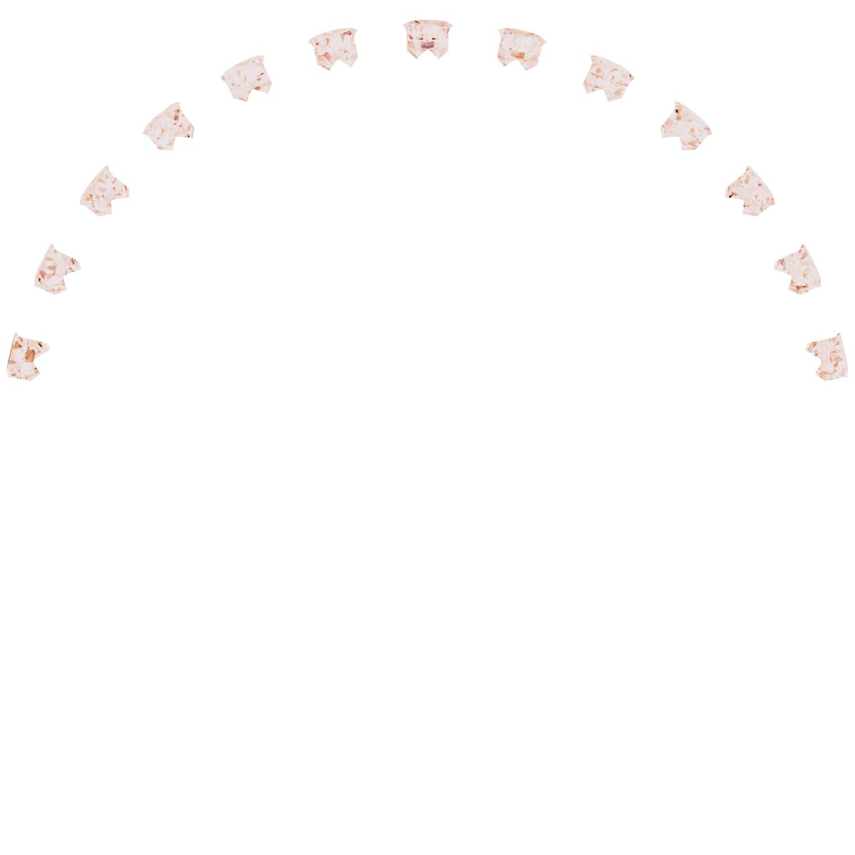 Alternative view of 1/3 CTW Natural Diamond Anniversary Band – 14K Rose Gold