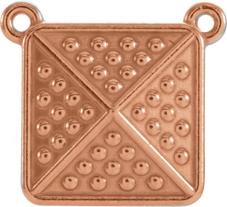 Granulated Pyramid Necklace or Center