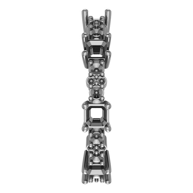 6x4 mm Oval Eternity Band Mounting view 4