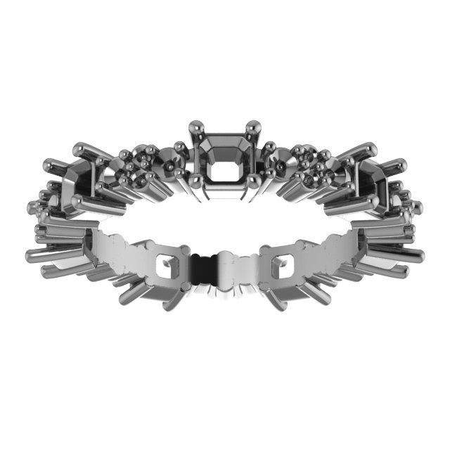 6x4 mm Oval Eternity Band Mounting view 3