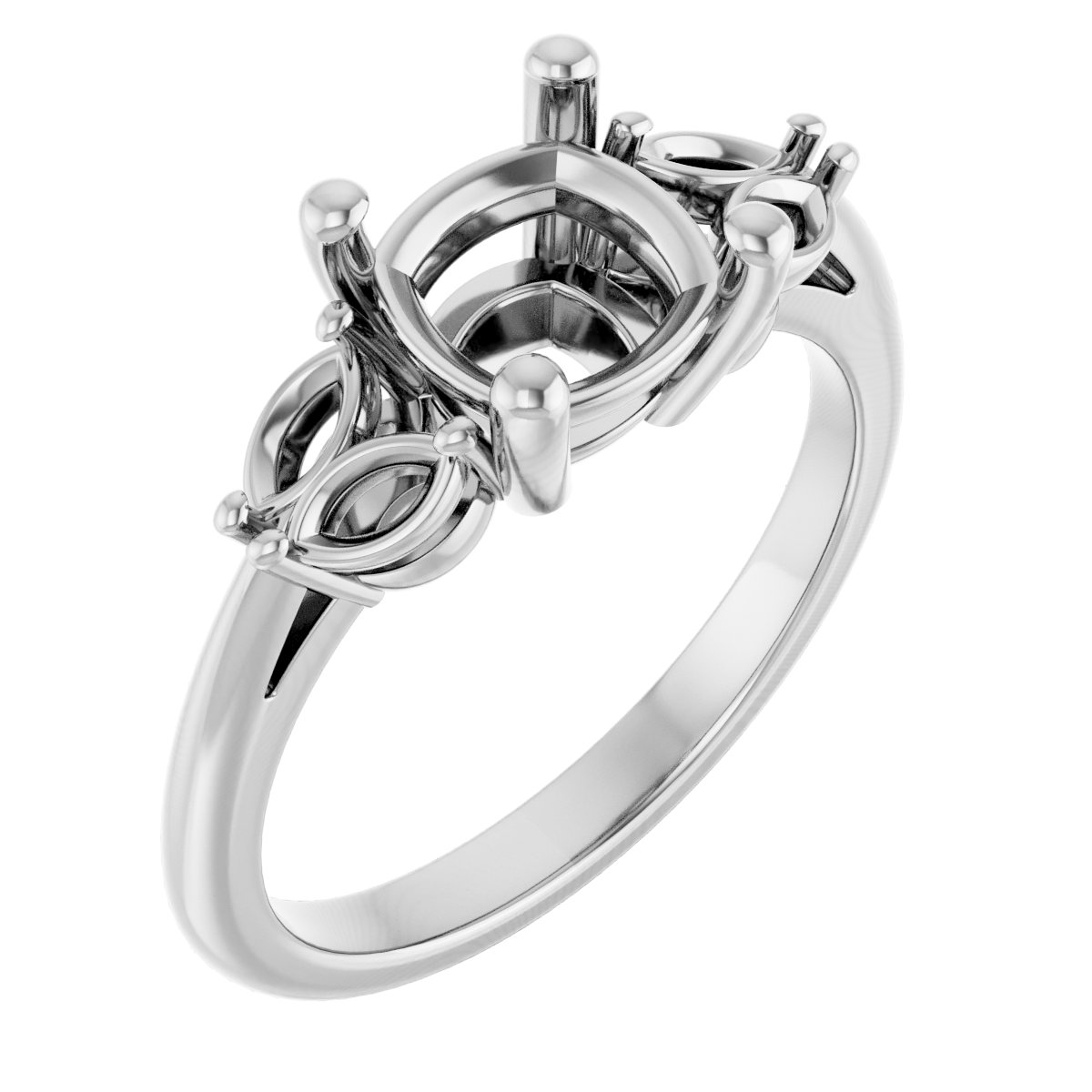 Accented Engagement Ring