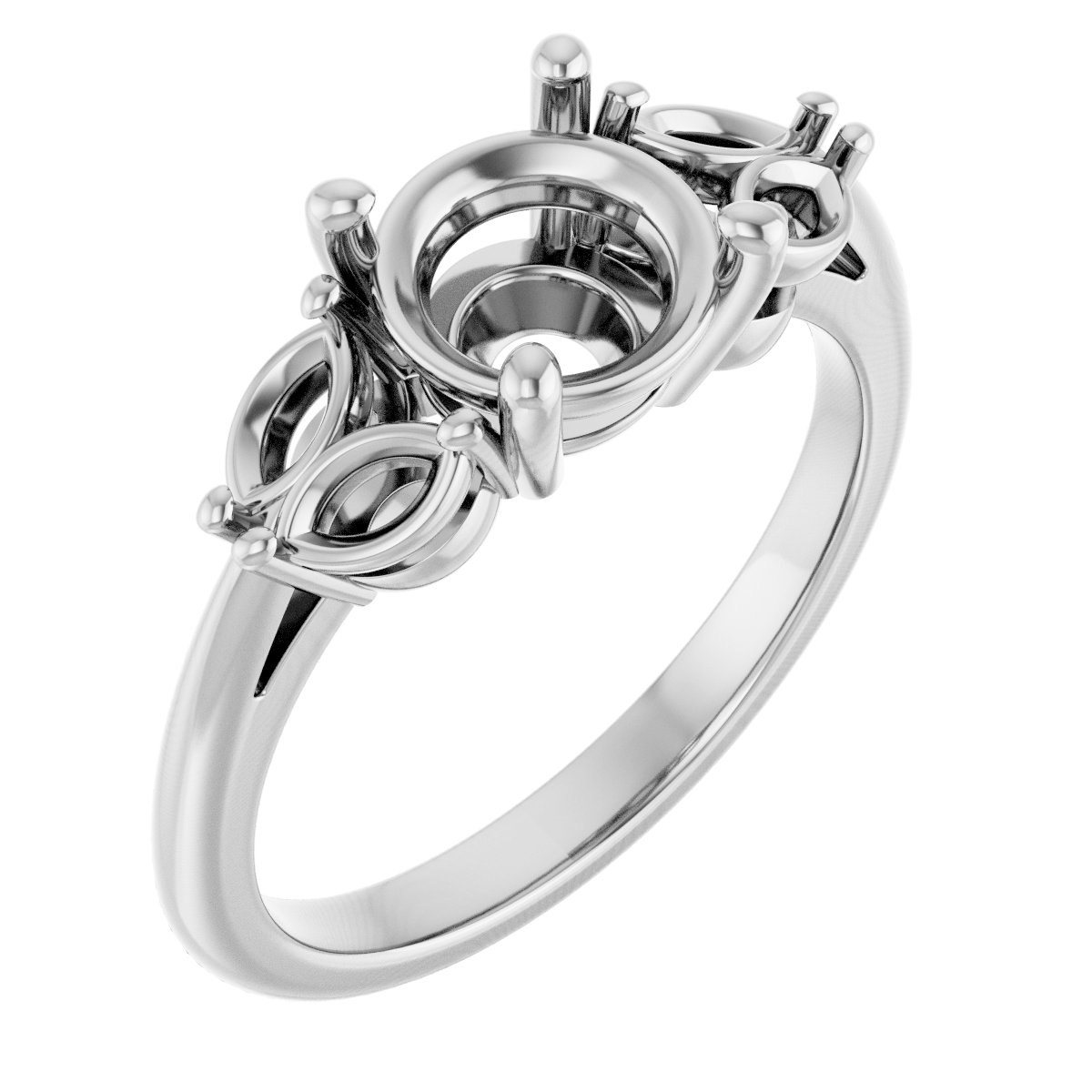 Accented Engagement Ring