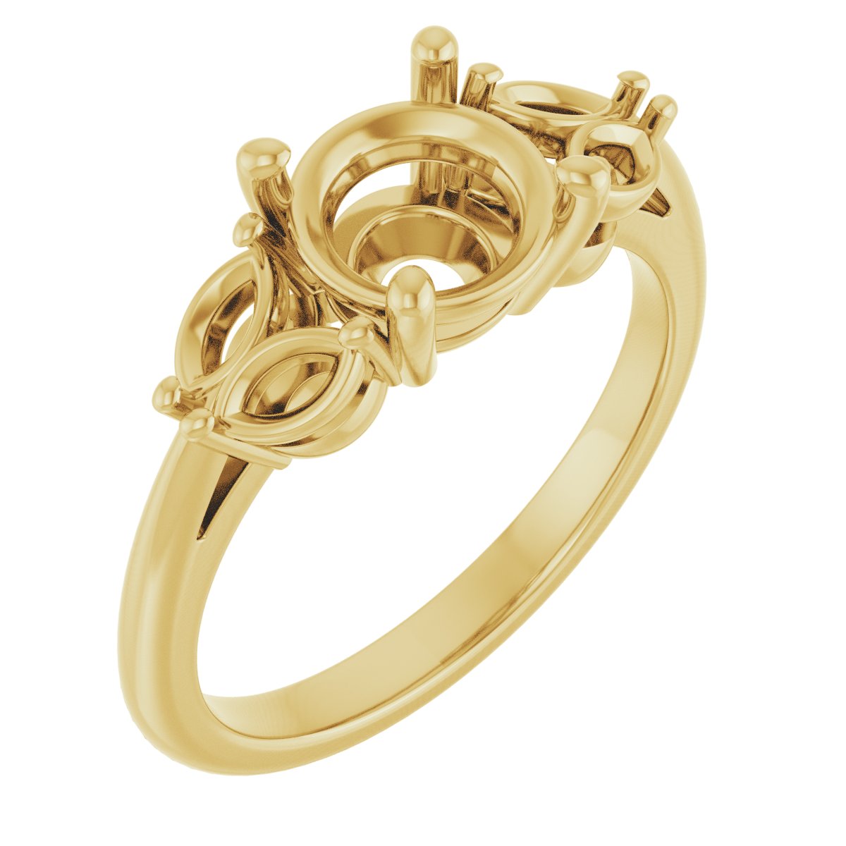 Accented Engagement Ring