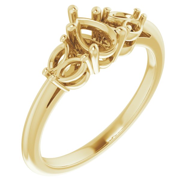 Accented Engagement Ring