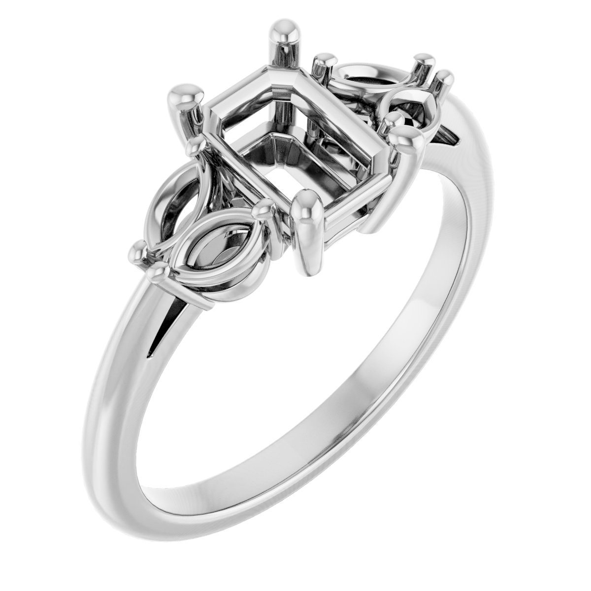 Accented Engagement Ring