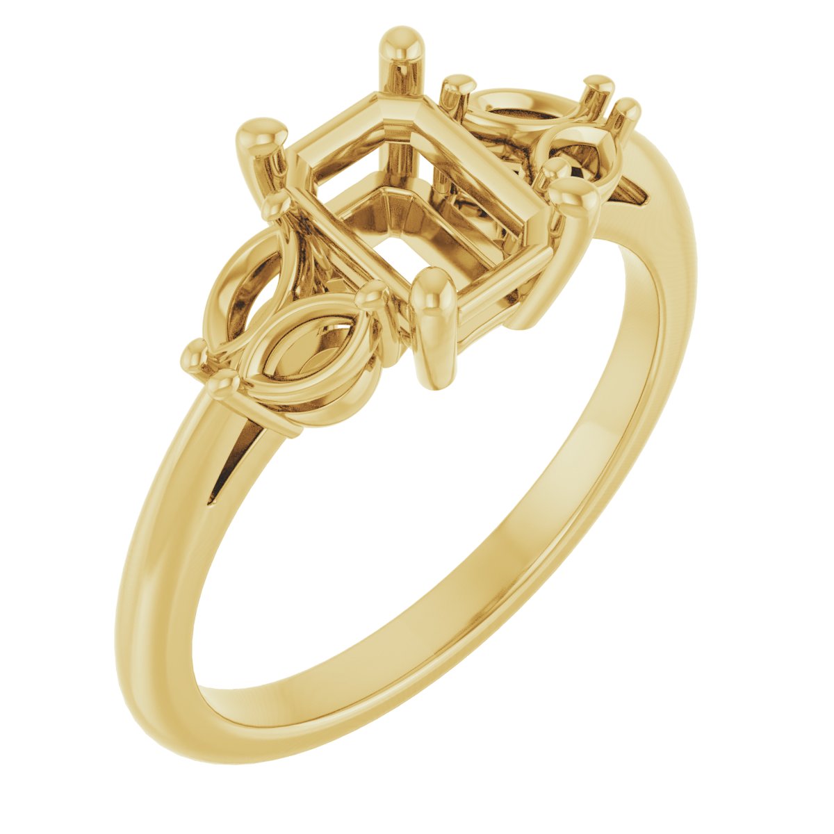 Accented Engagement Ring