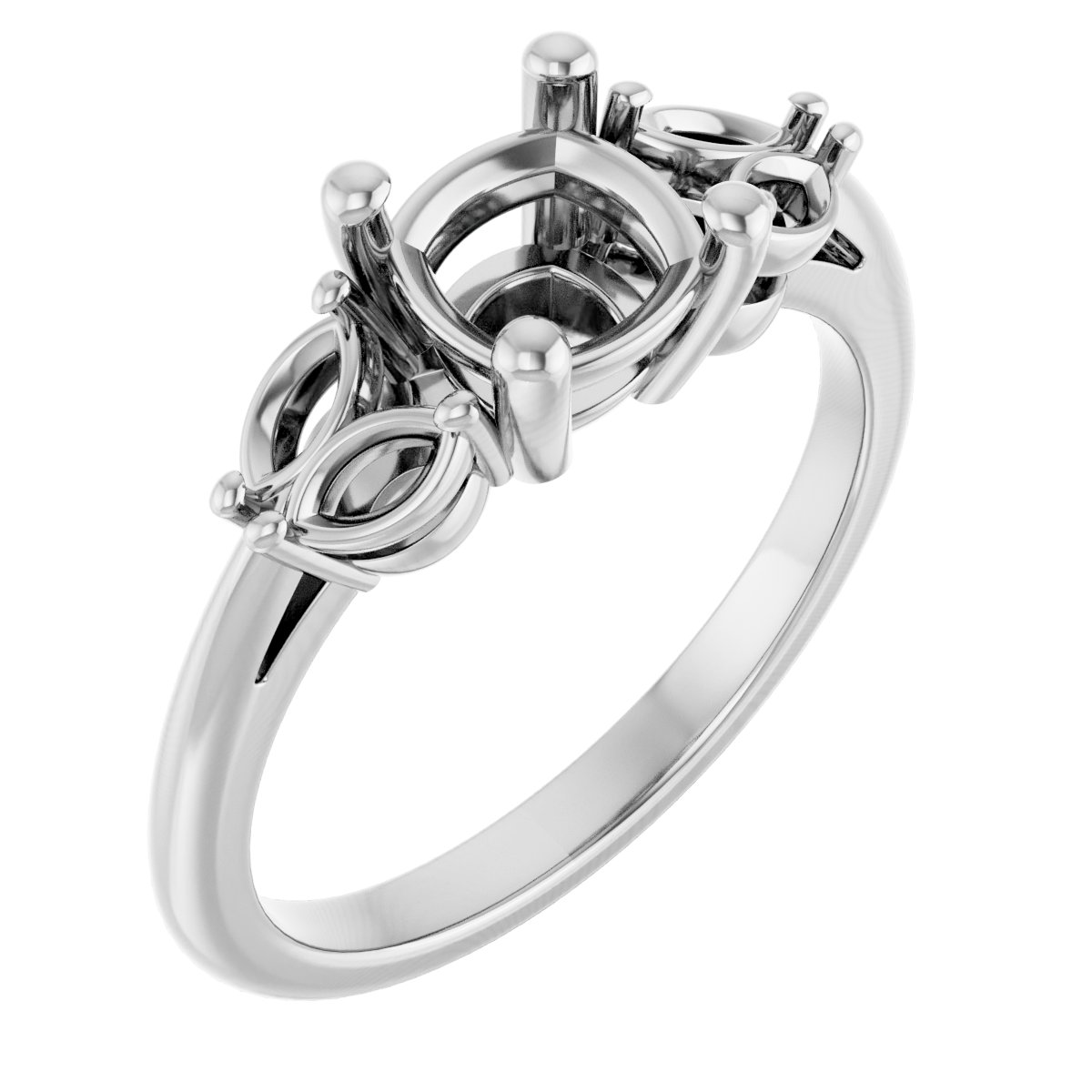 Accented Engagement Ring