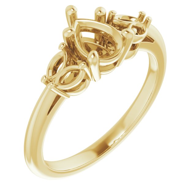 Accented Engagement Ring
