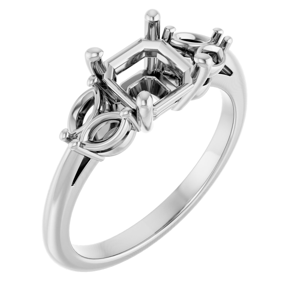 Accented Engagement Ring