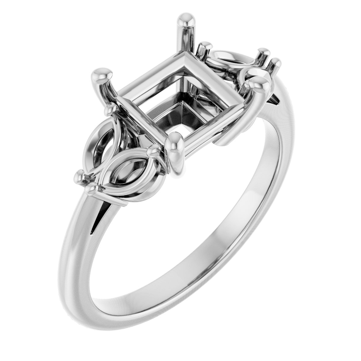 Accented Engagement Ring