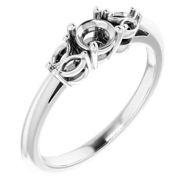 Accented Engagement Ring