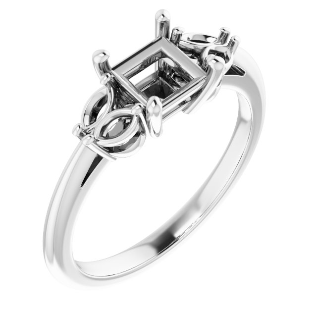 Accented Engagement Ring