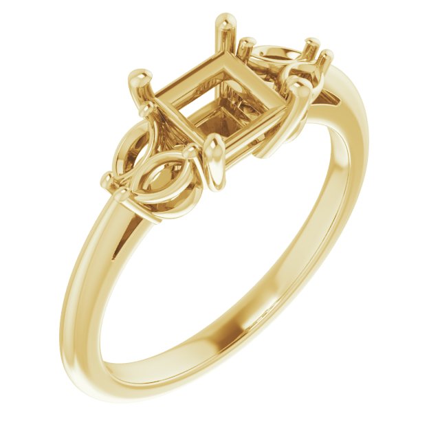 Accented Engagement Ring