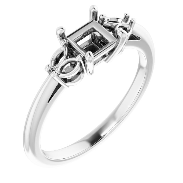 Accented Engagement Ring
