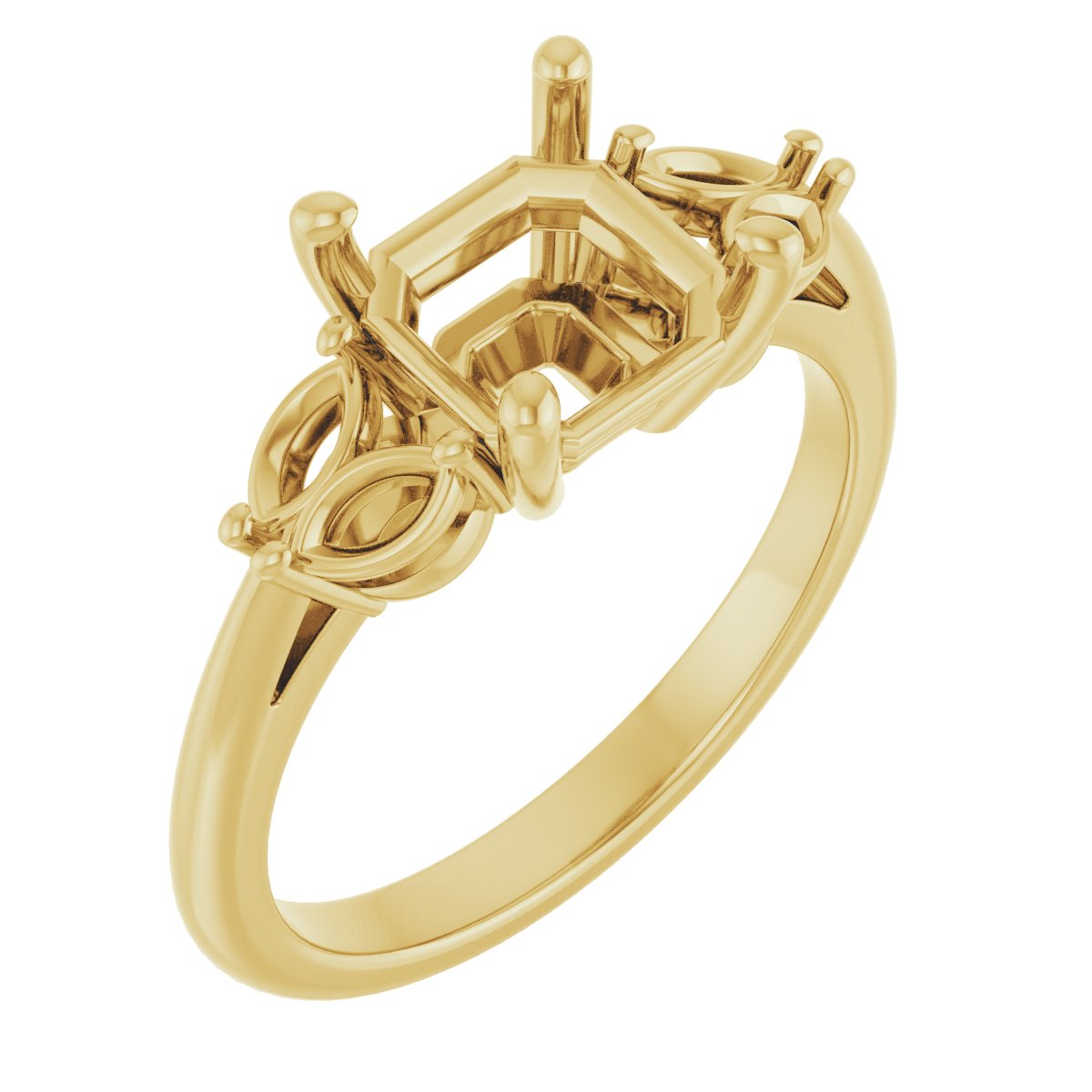 Accented Engagement Ring