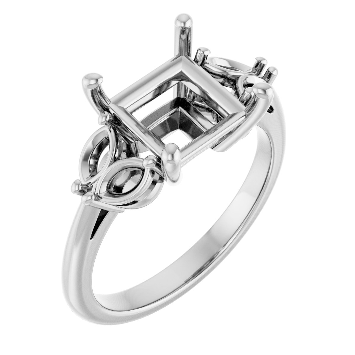 Accented Engagement Ring