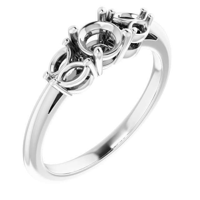 Accented Engagement Ring