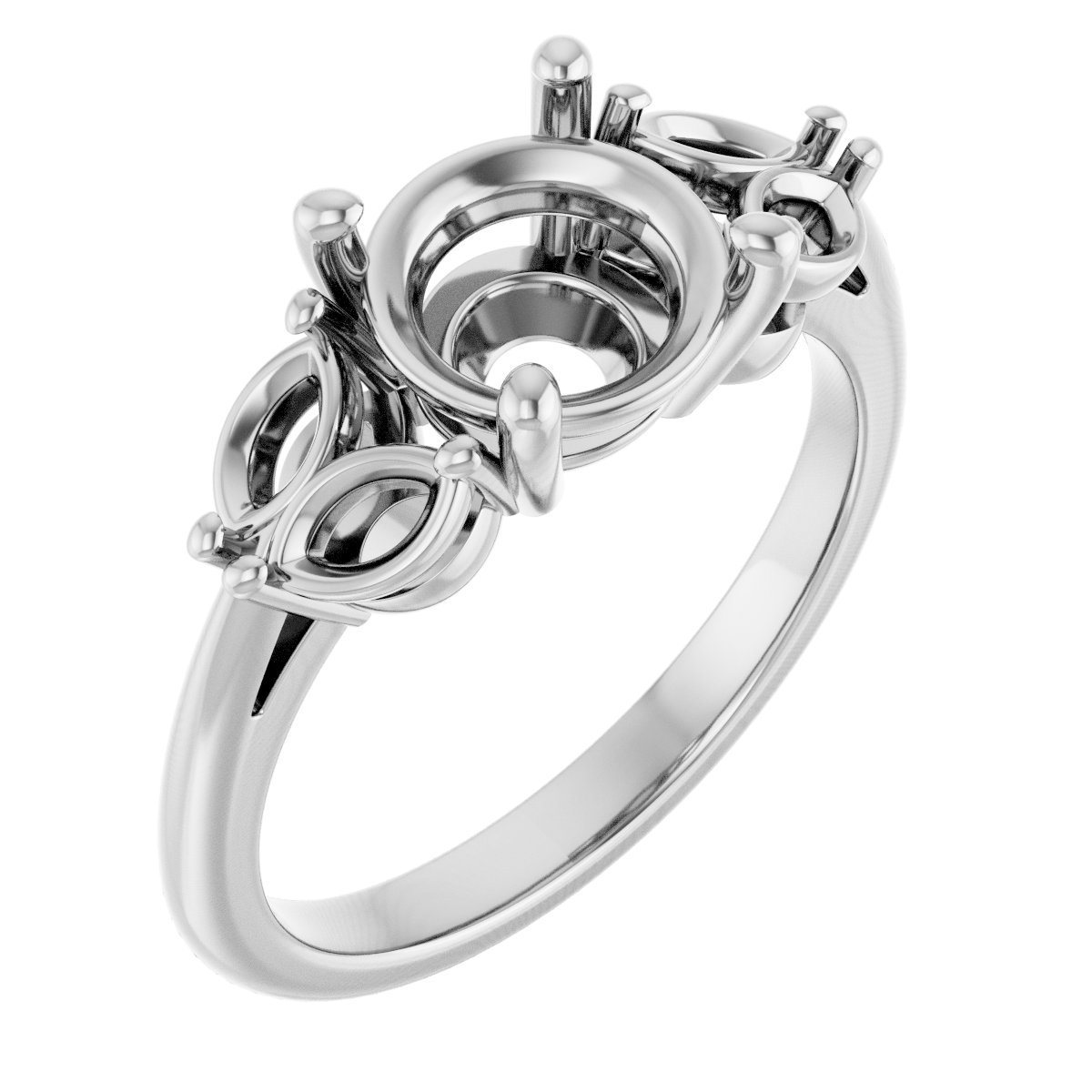 Accented Engagement Ring