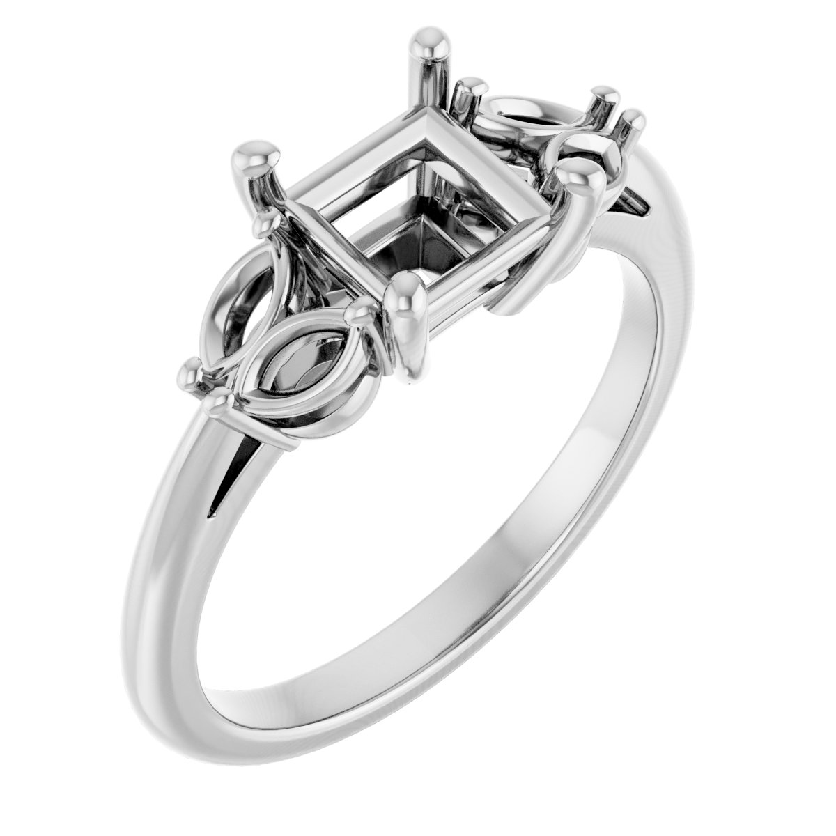 Accented Engagement Ring