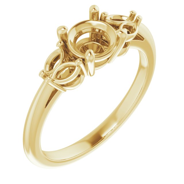 Accented Engagement Ring
