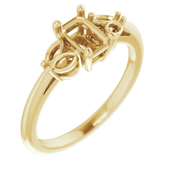 Accented Engagement Ring