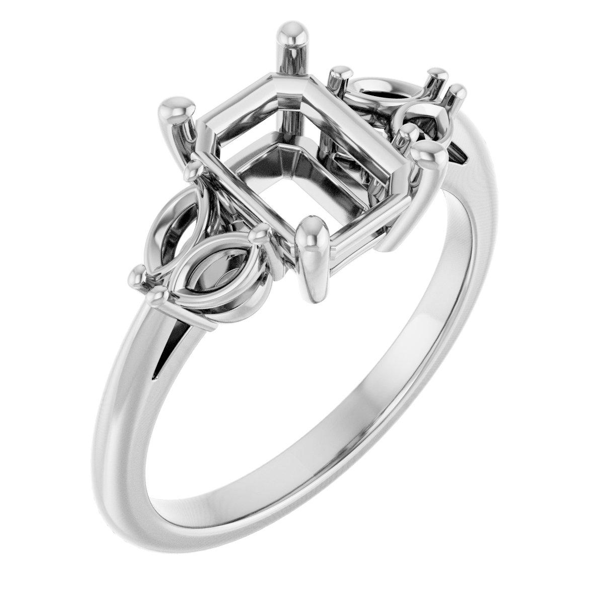 Accented Engagement Ring