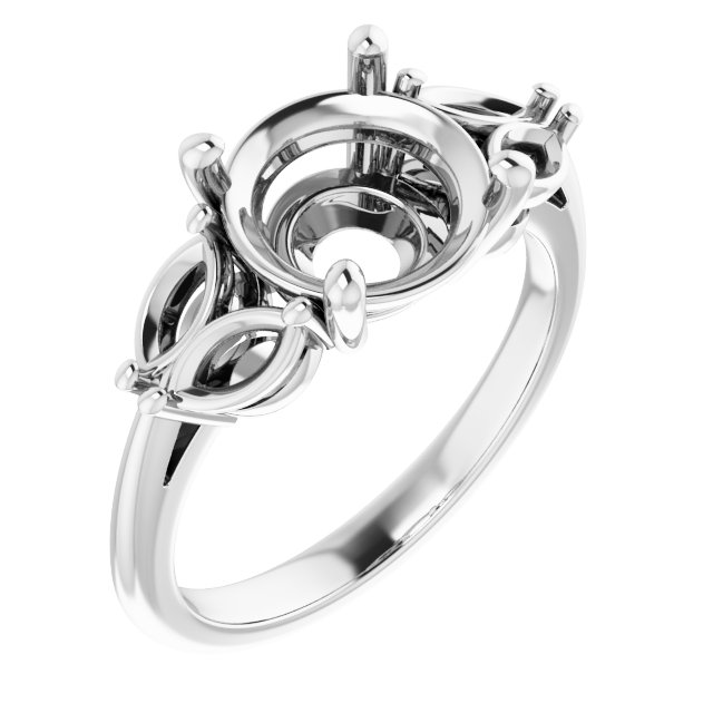 Accented Engagement Ring