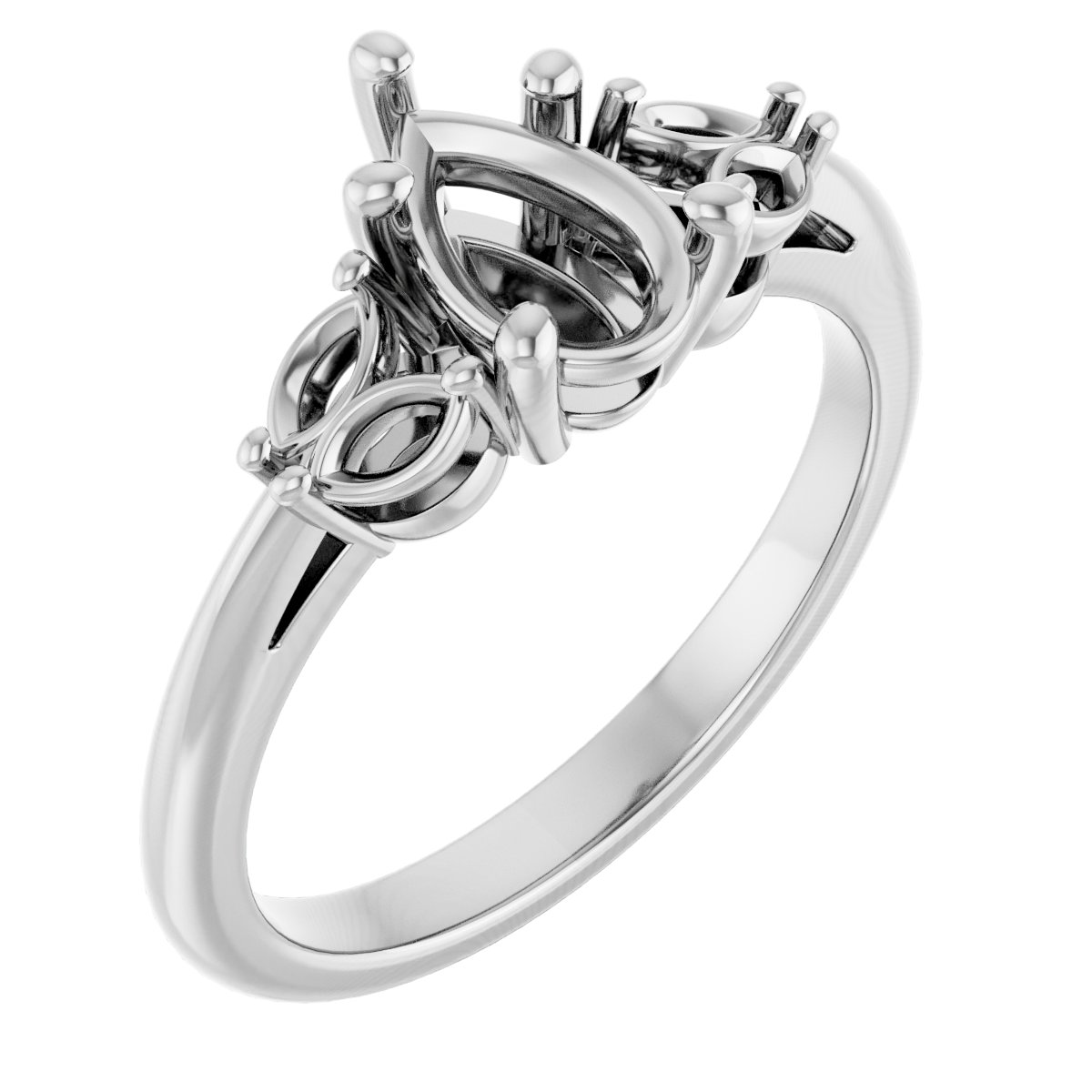 Accented Engagement Ring