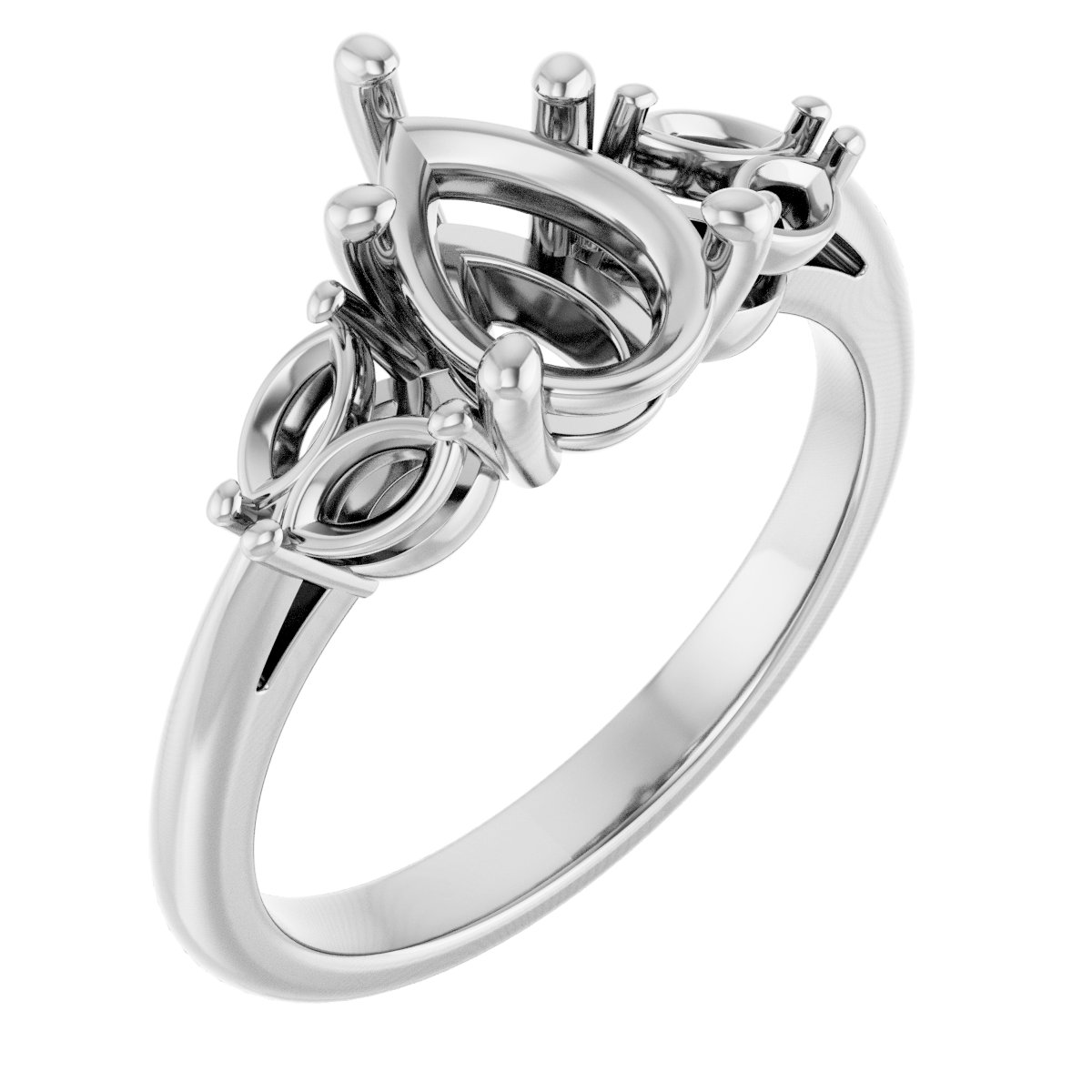 Accented Engagement Ring