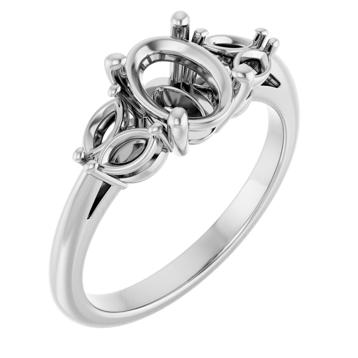 Accented Engagement Ring