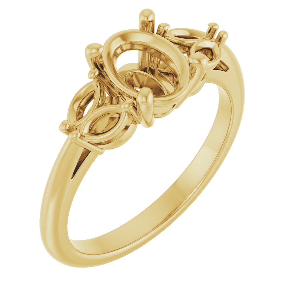 Accented Engagement Ring