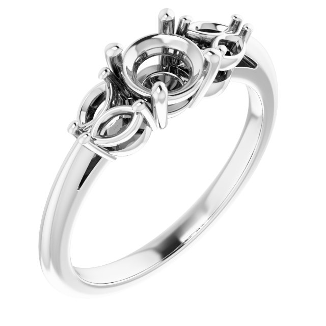 Accented Engagement Ring