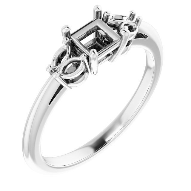 Accented Engagement Ring