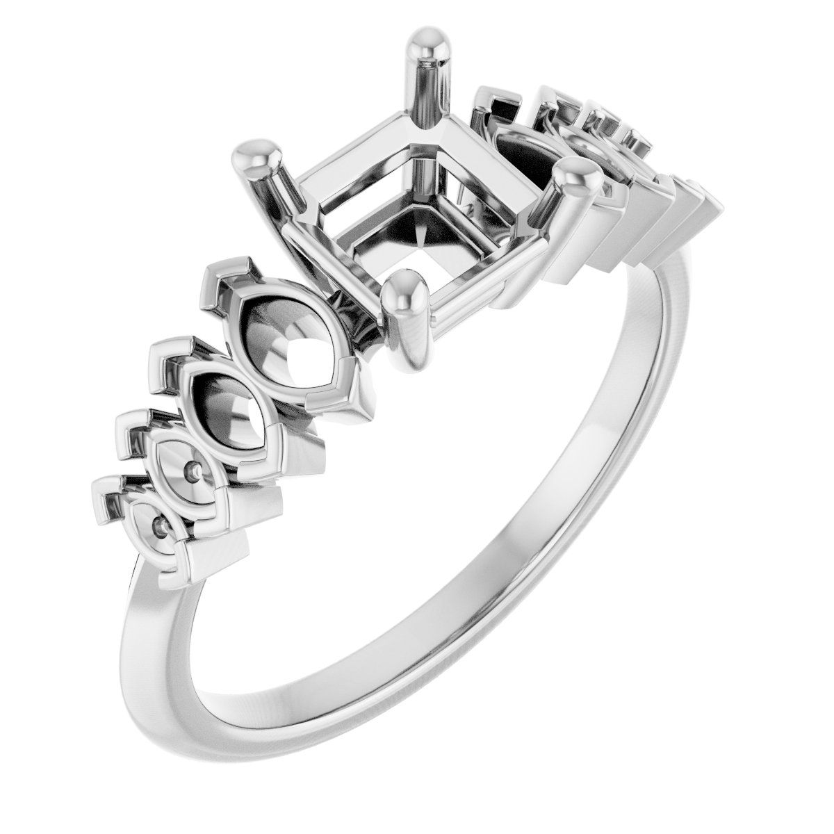 Accented Engagement Ring