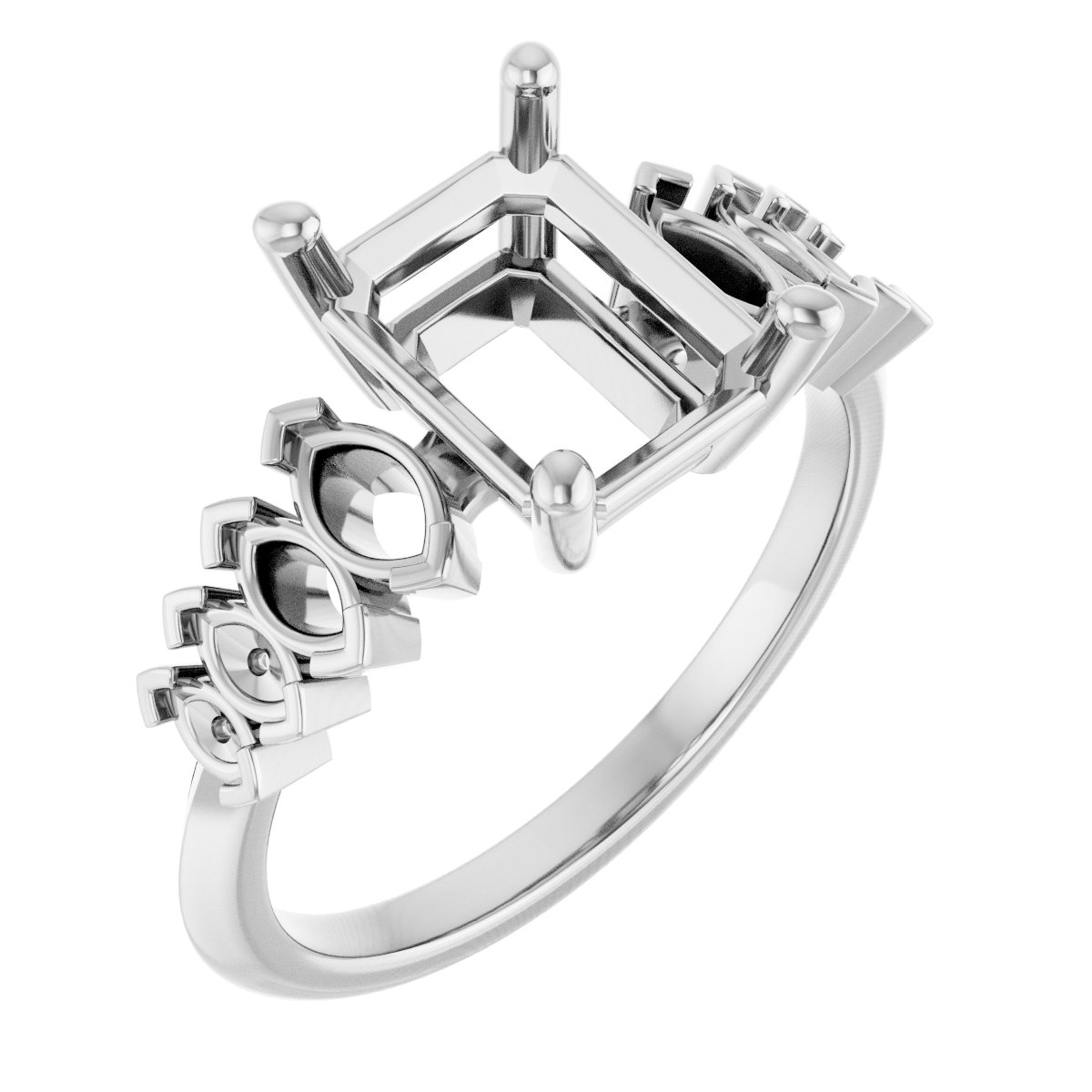 Accented Engagement Ring