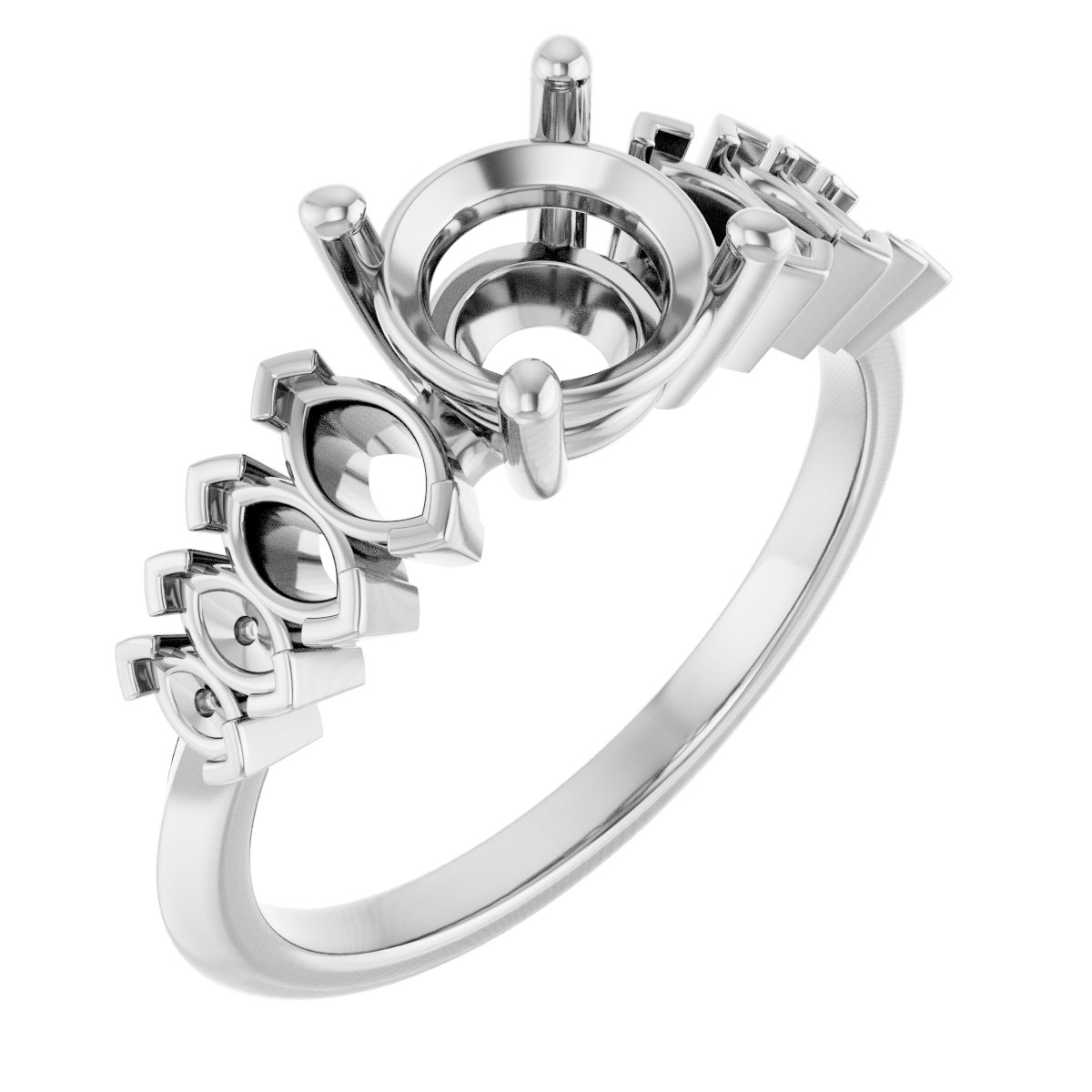 Accented Engagement Ring