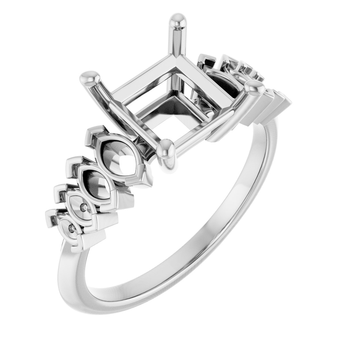 Accented Engagement Ring