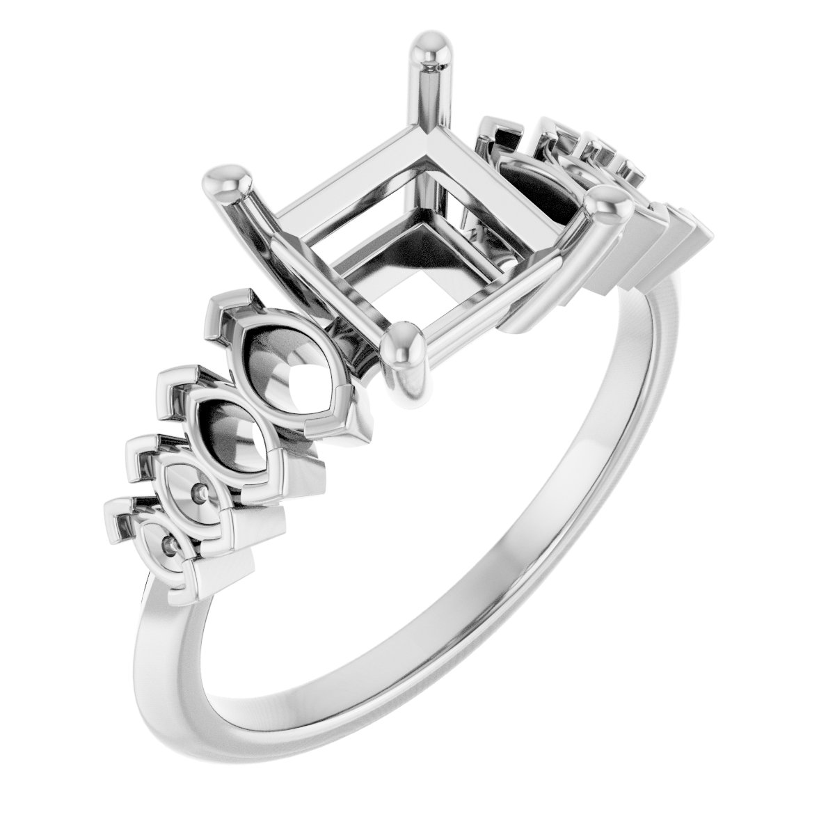 Accented Engagement Ring