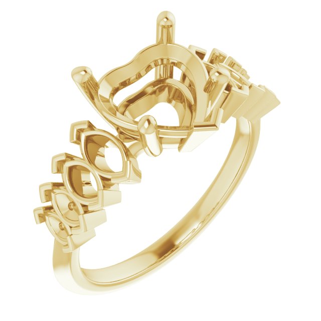 Accented Engagement Ring