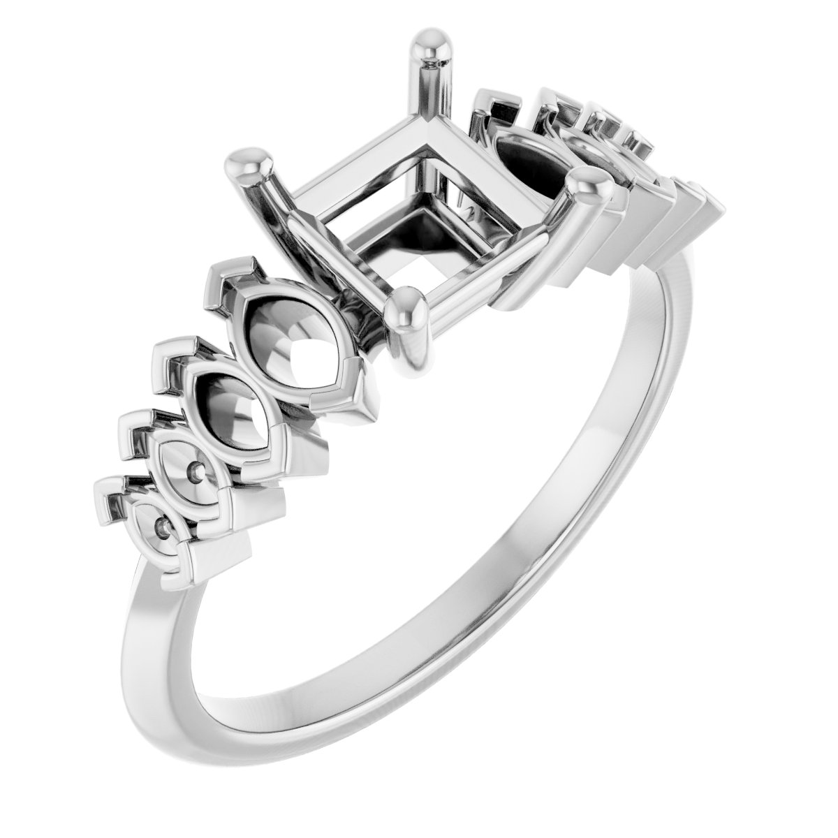 Accented Engagement Ring