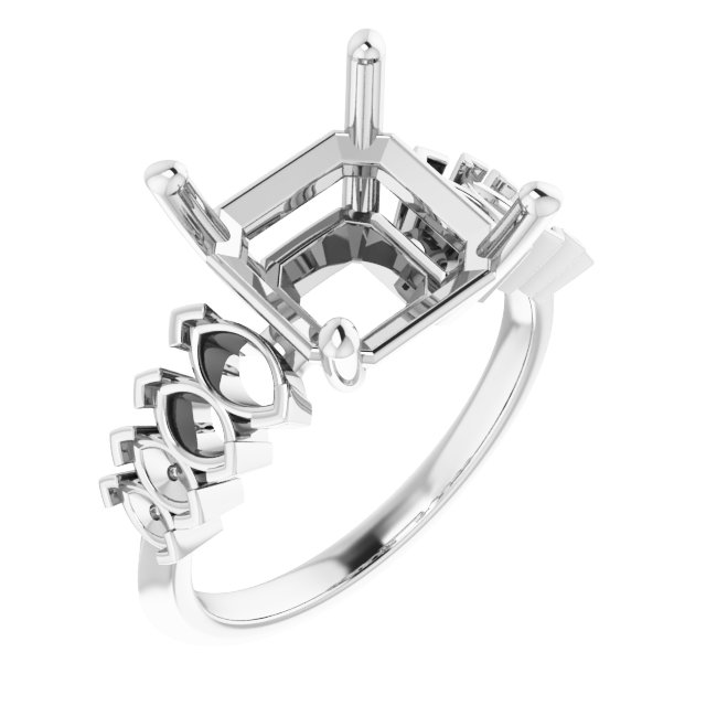 Accented Engagement Ring
