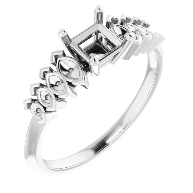 Accented Engagement Ring