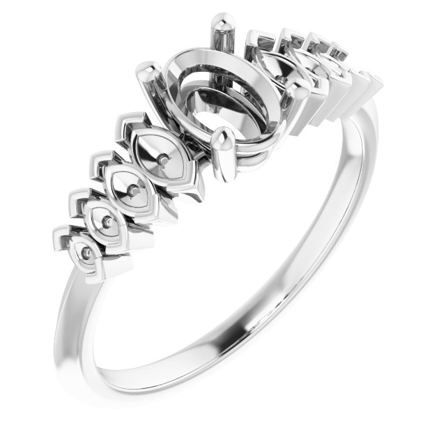 Accented Engagement Ring
