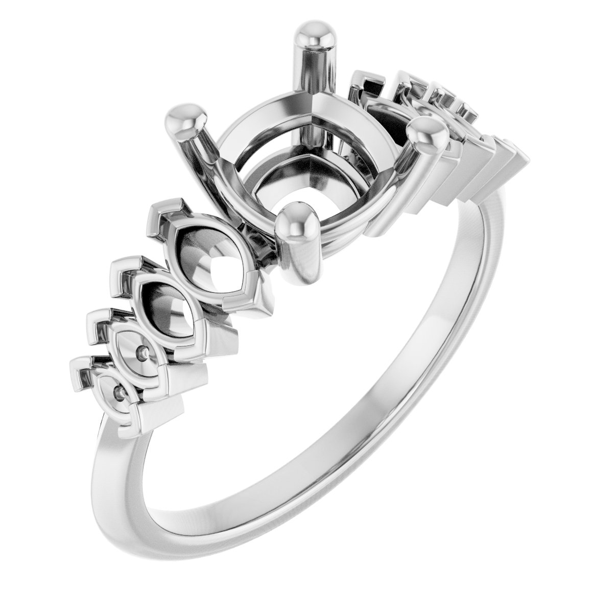Accented Engagement Ring