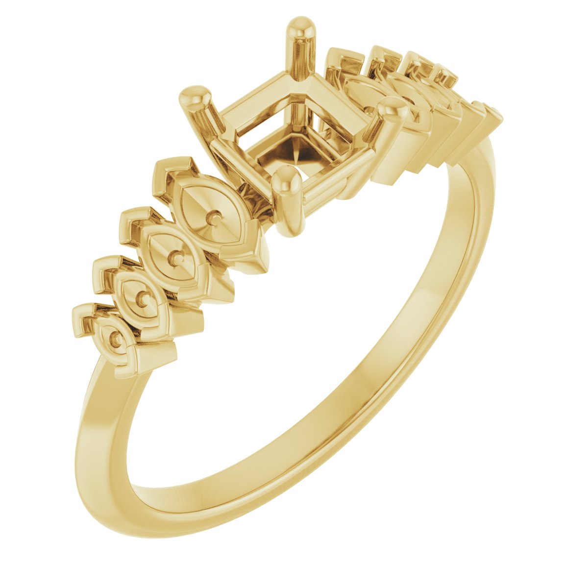 Accented Engagement Ring