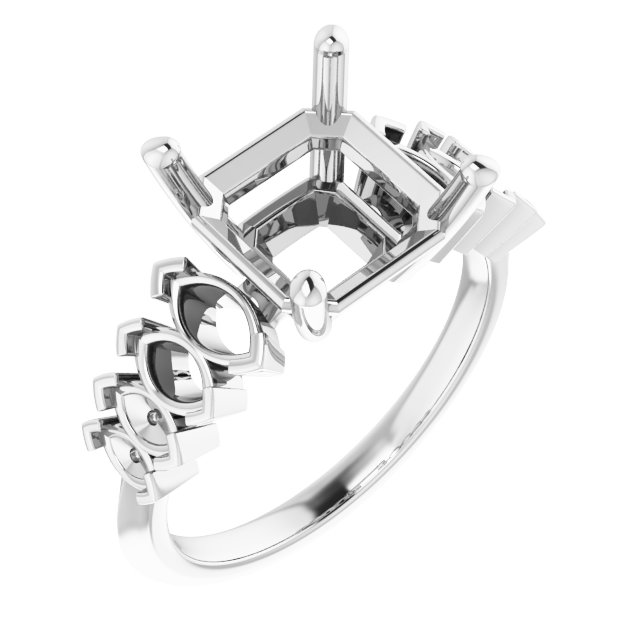 Accented Engagement Ring