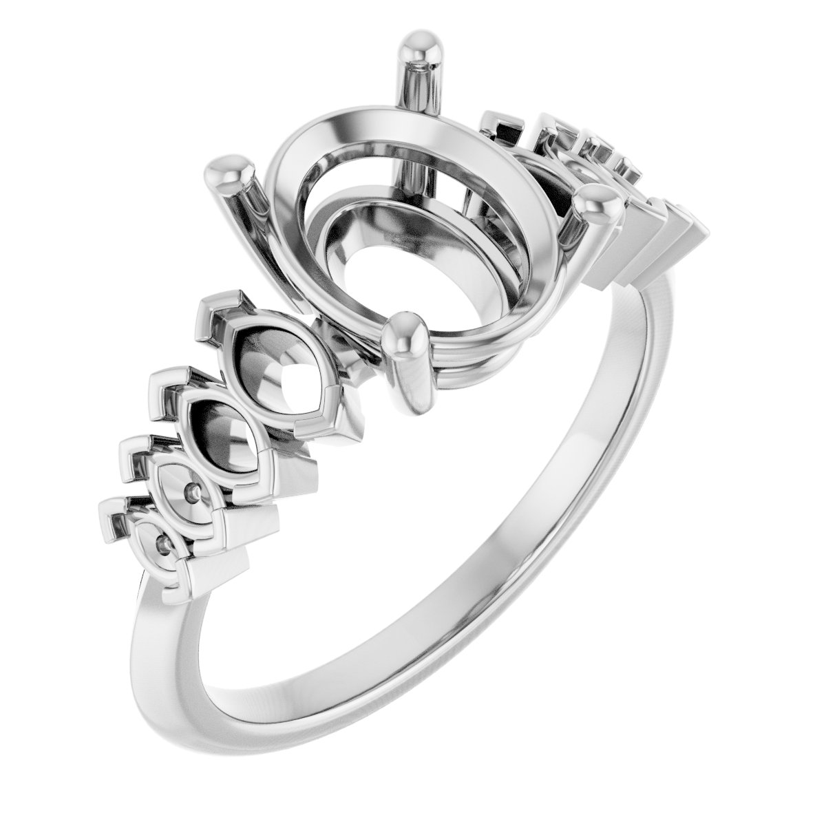 Accented Engagement Ring