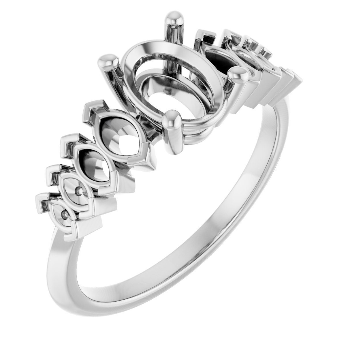Accented Engagement Ring